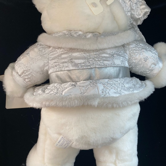 Vintage Christmas Teddy Bear Stuffed animal plush B20 - Picture 6 of 7